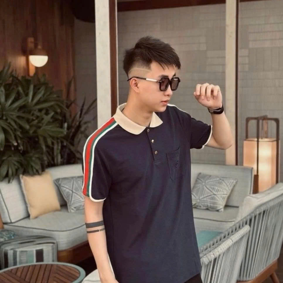 Polo Gucci Phối Viền Vai
