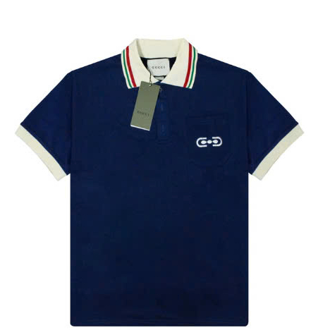 Polo Gucci Embroidered Logo Pocket (Xích Túi)