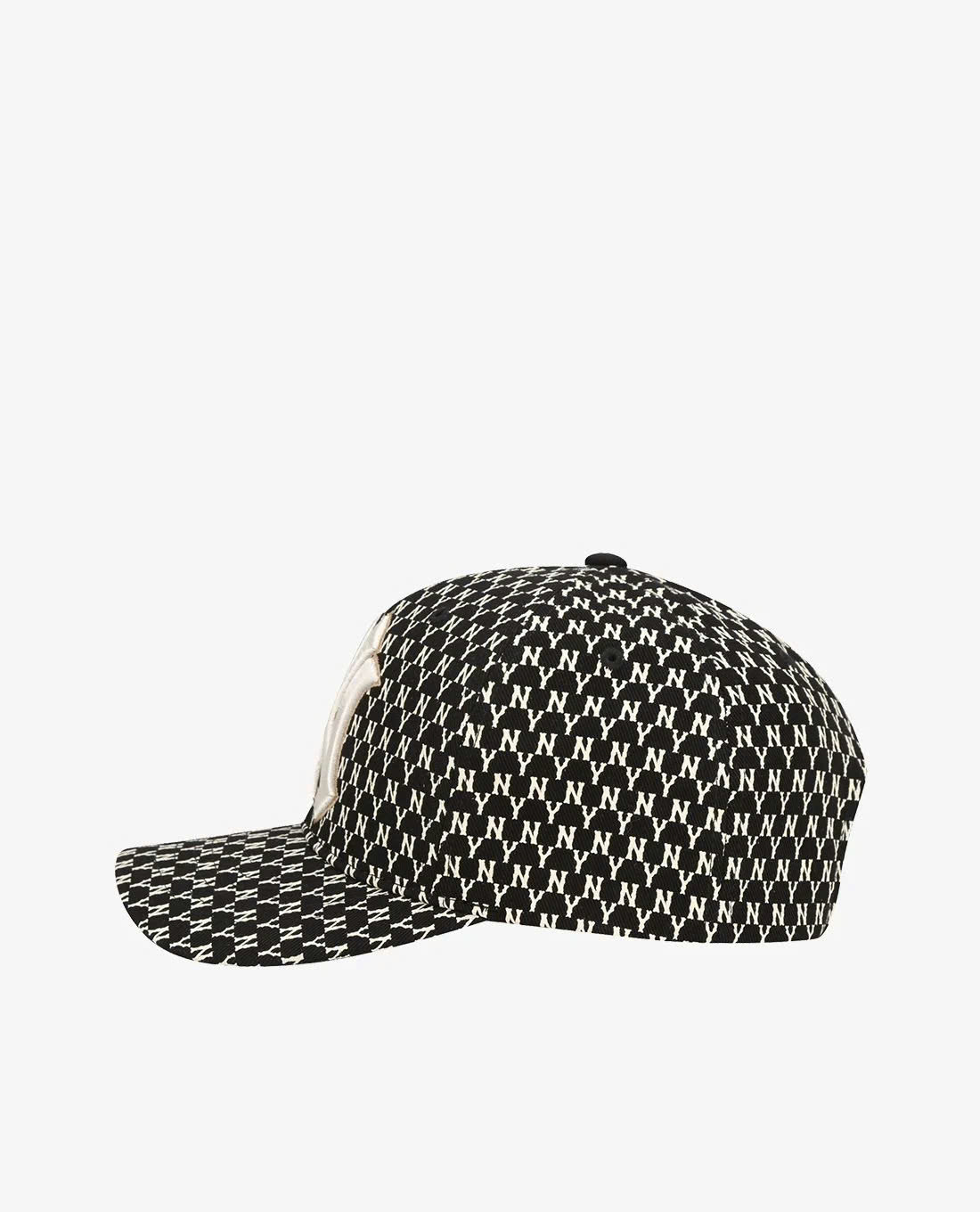 Nón lưỡi Trai MLB Monogram Đen Logo - NY