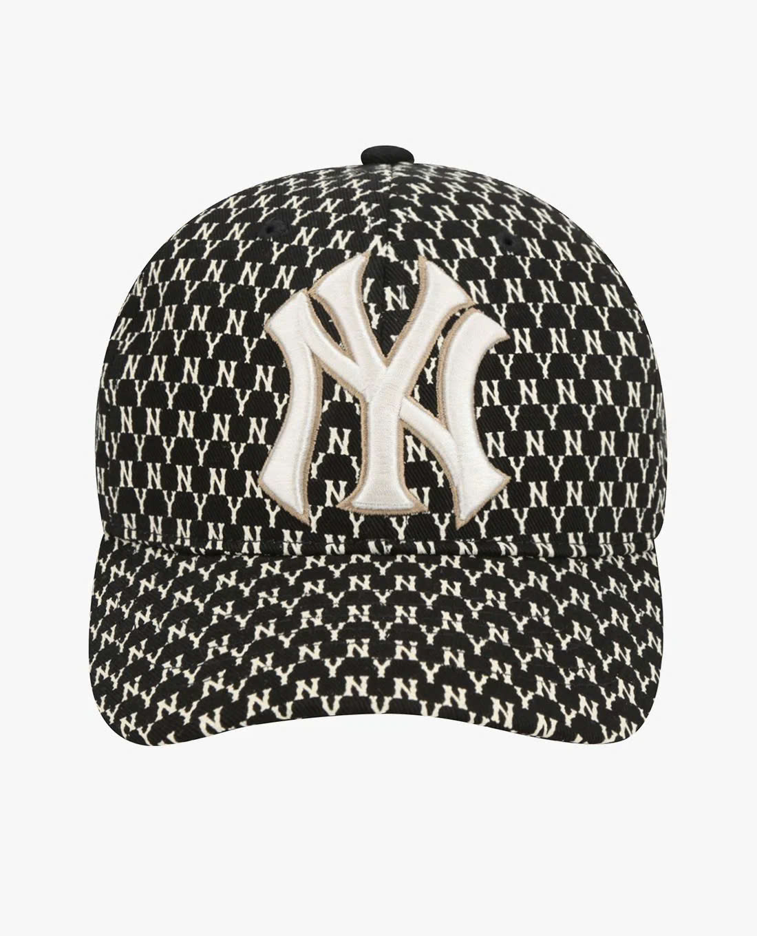 Nón lưỡi Trai MLB Monogram Đen Logo - NY