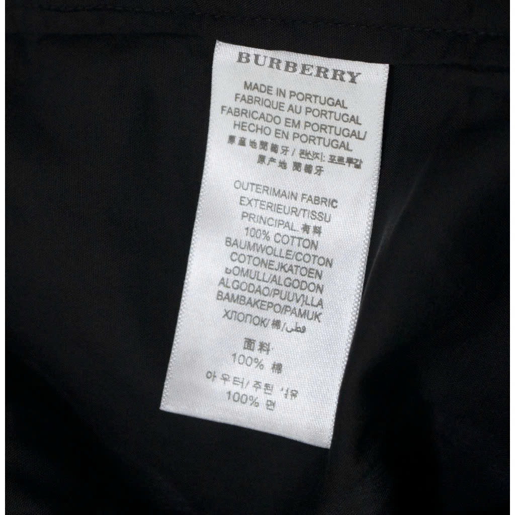Sơ mi Burberry In Nổi tay ngắn