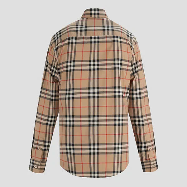 Sơ Mi Burberry Caro Tay Dài - Sọc To