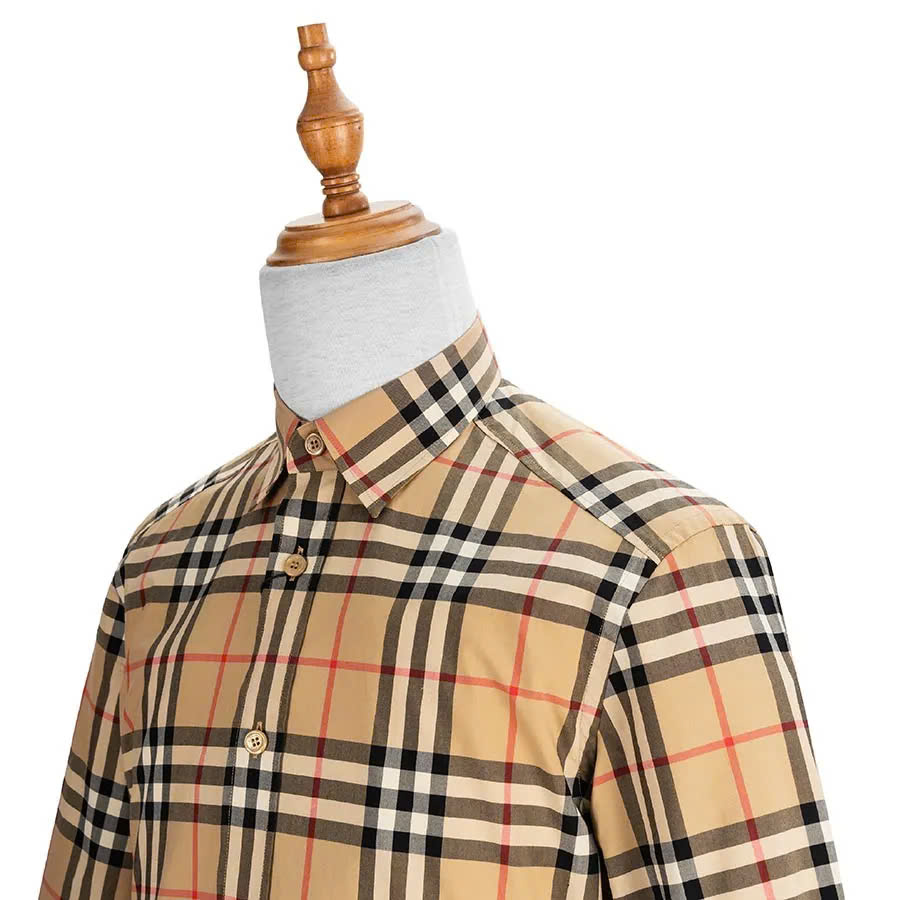 Sơ Mi Burberry Caro Tay Dài - Sọc To