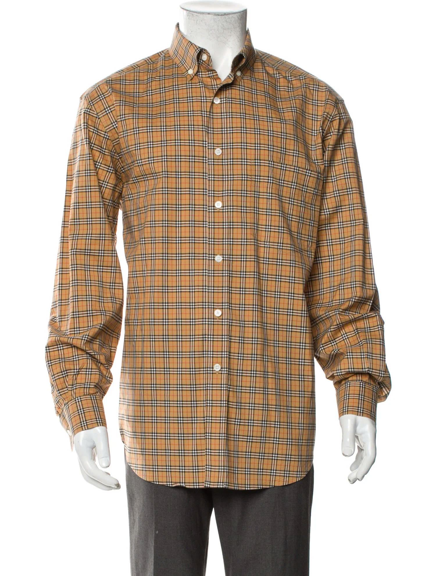 Sơ Mi Burberry Caro Tay Dài - Sọc Nhỏ