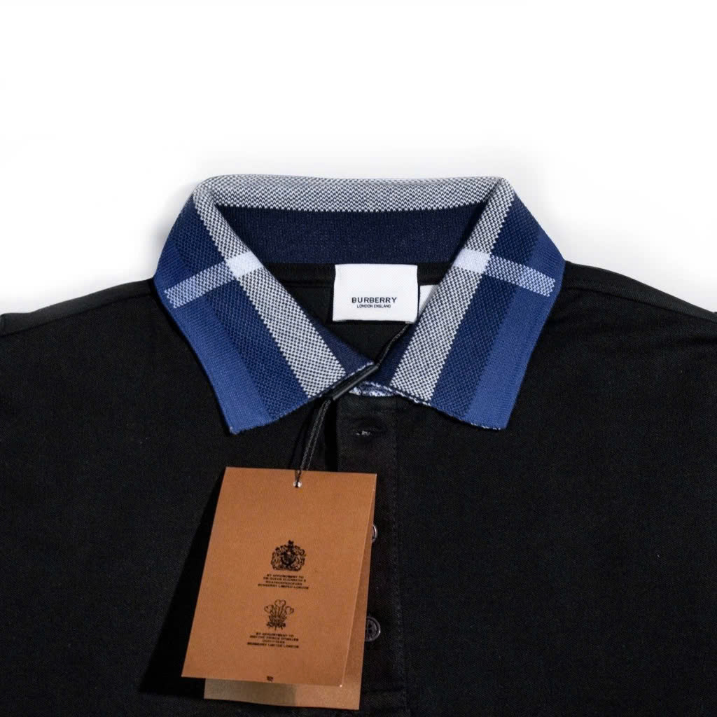 Polo Burberry Cổ Xanh