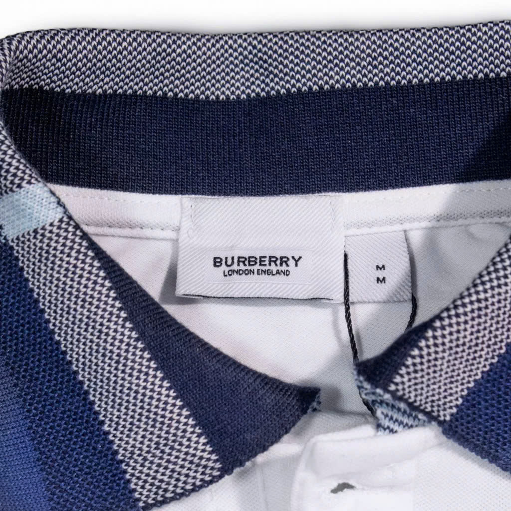Polo Burberry Cổ Xanh