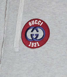 Hoodie Zip Gucci Red Logo