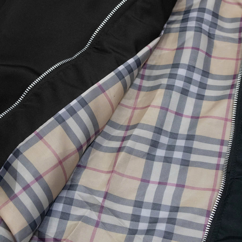 Bomber Zip Dù Burberry Thêu (new)