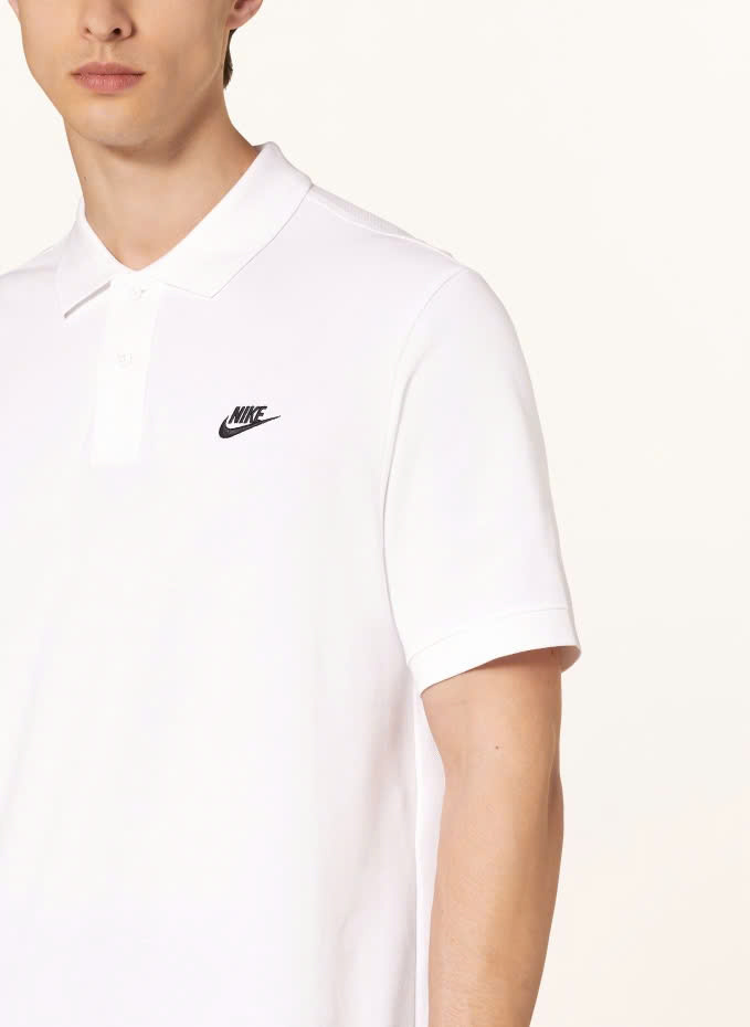 Polo Nike Thêu basic 1 Logo Trắng