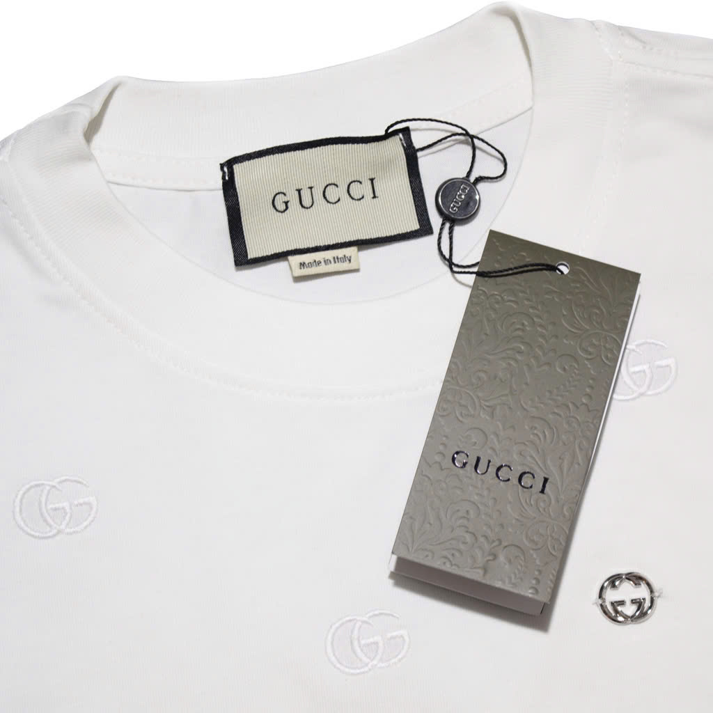 Áo Thun Gucci Basic Thêu Đính Logo