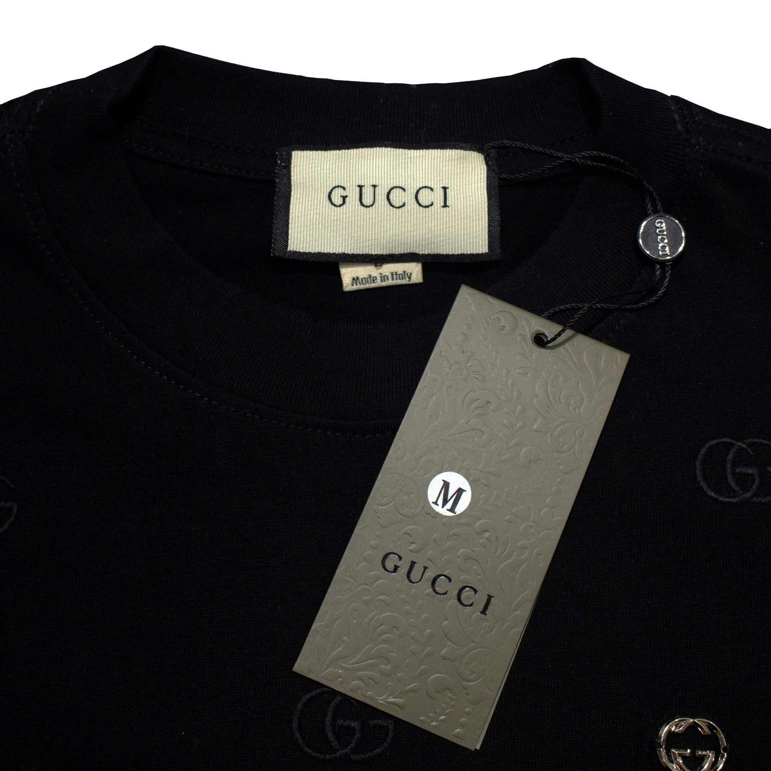 Áo Thun Gucci Basic Thêu Đính Logo