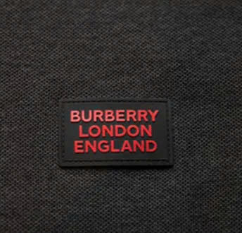 Polo BBR Burberry Logo Appliqué Silicon