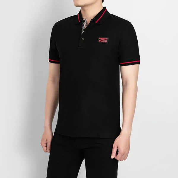 Polo BBR Burberry Logo Appliqué Silicon
