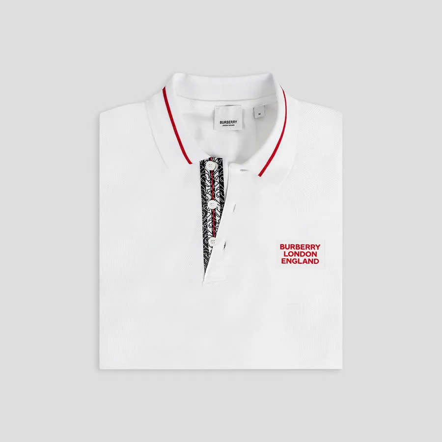 Polo BBR Burberry Logo Appliqué Silicon