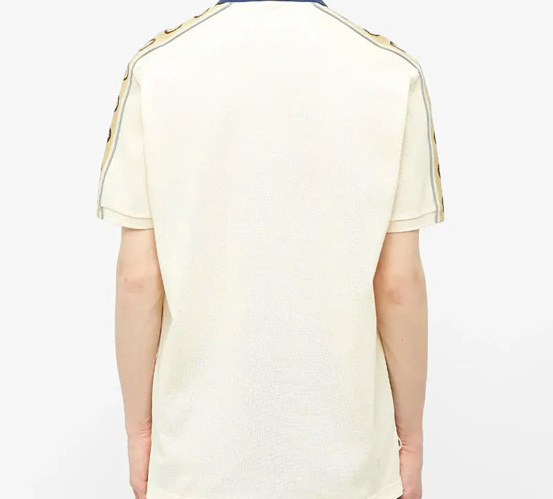Áo Polo Gucci Monogram Pattern (Màu Kem)