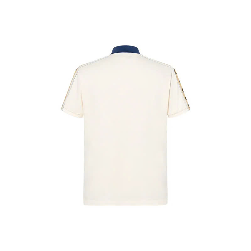 Áo Polo Gucci Monogram Pattern (Màu Kem)