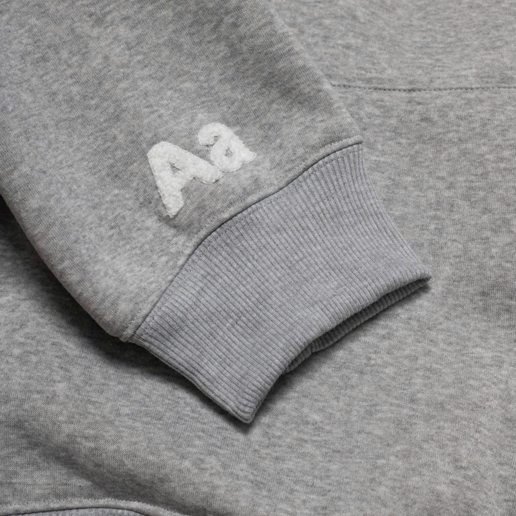 Hoodie Aastu Thêu Xù Flag Logo Xám