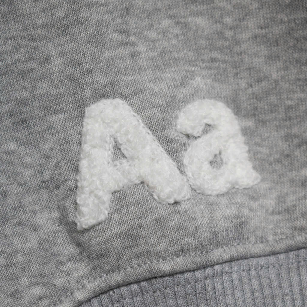 Hoodie Aastu Thêu Xù Flag Logo Xám