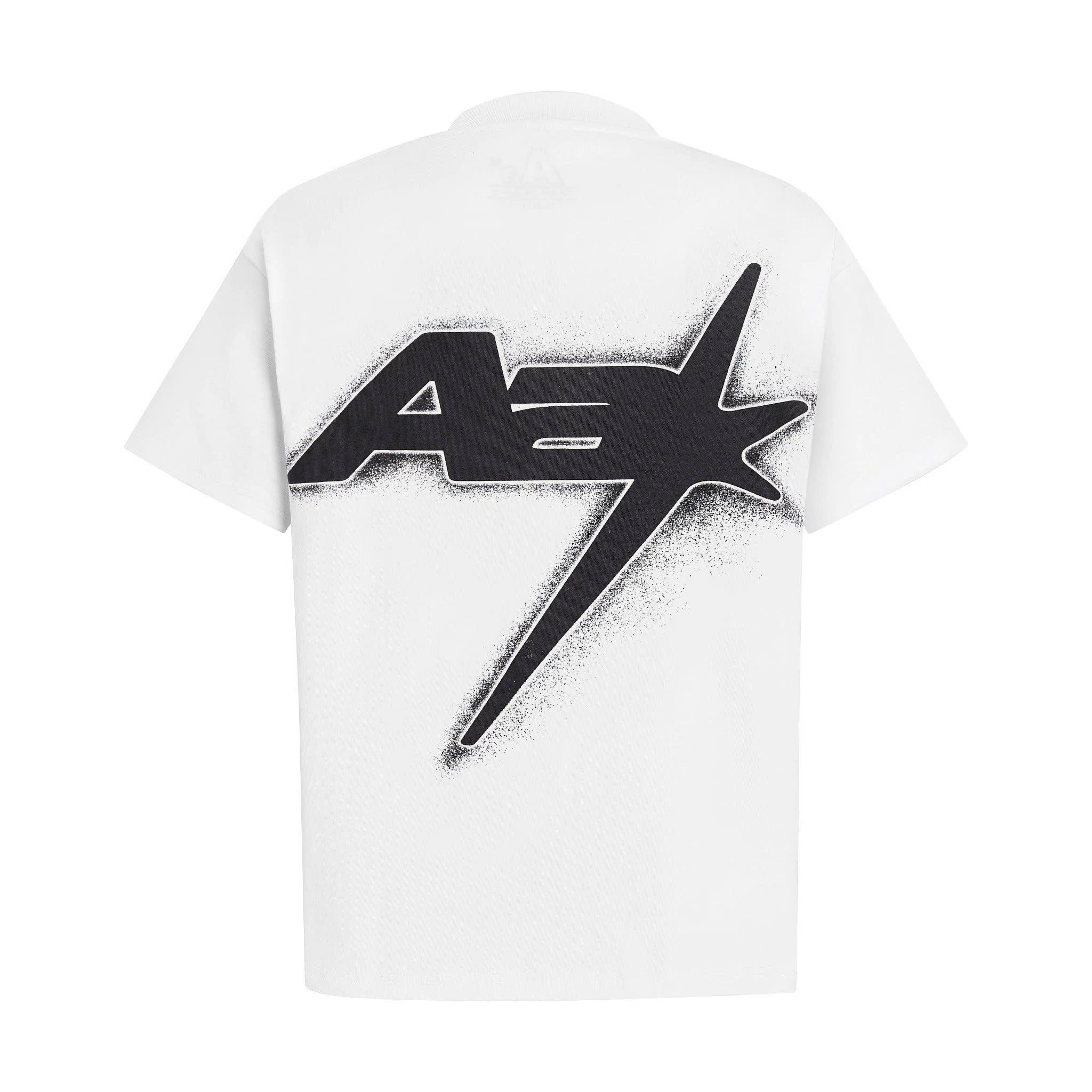 Áo Thun Aa Racing Logo Thêu - Trắng