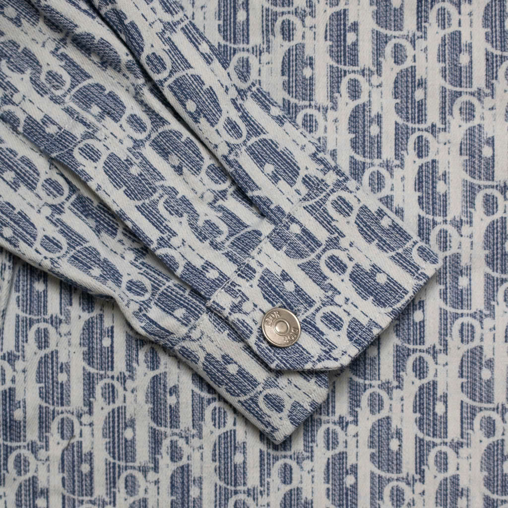 Sơ Mi Dior Monogram Denim  Tay Dài