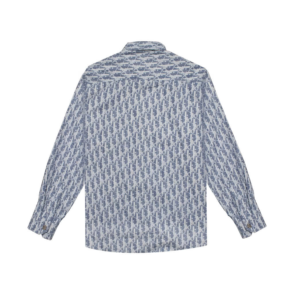 Sơ Mi Dior Monogram Denim  Tay Dài