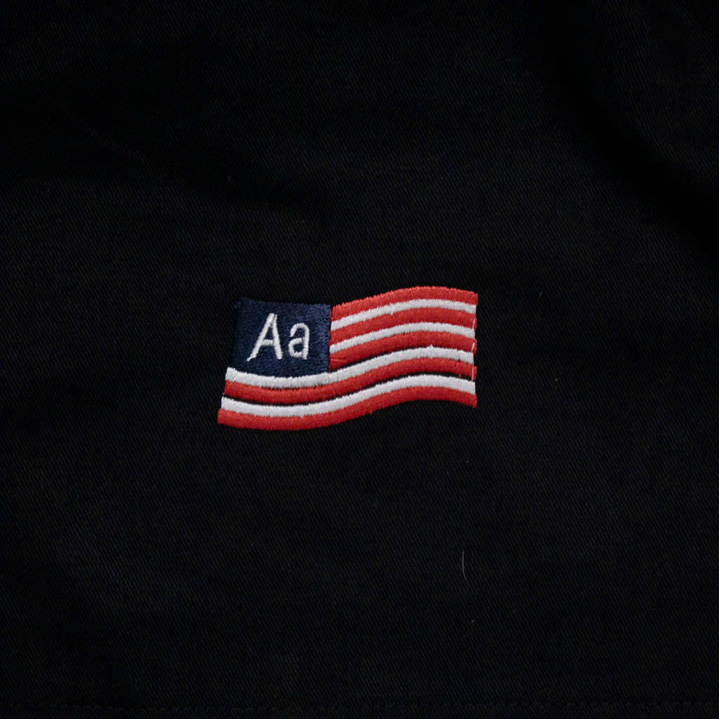 Quần Kaki Aastu Flag Logo - Màu Đen