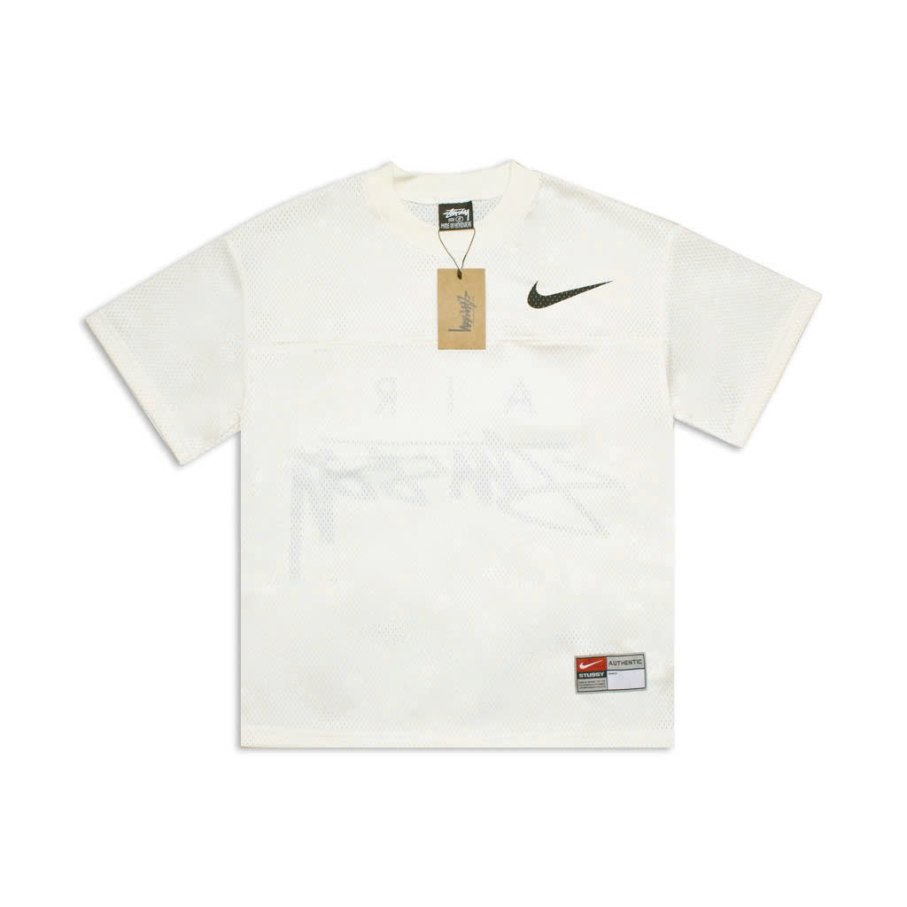 Áo Thun Lưới Nike x Stussy - Kem