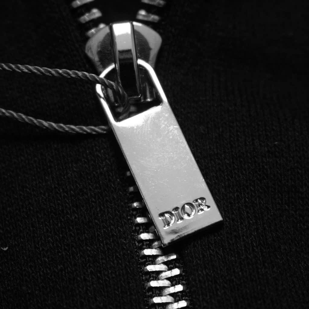 Hoodie Zip Dior BLACK Square (Logo Da)