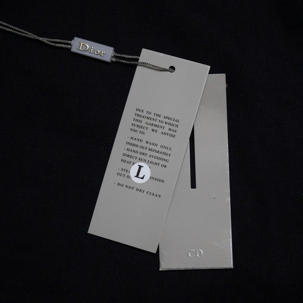 Hoodie Zip Dior BLACK Square (Logo Da)