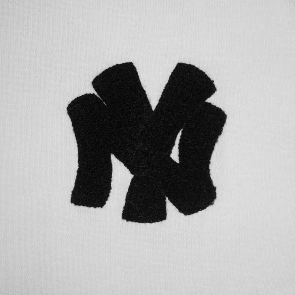 Áo Thun New Era Thêu Xù Big Logo NY - Trắng