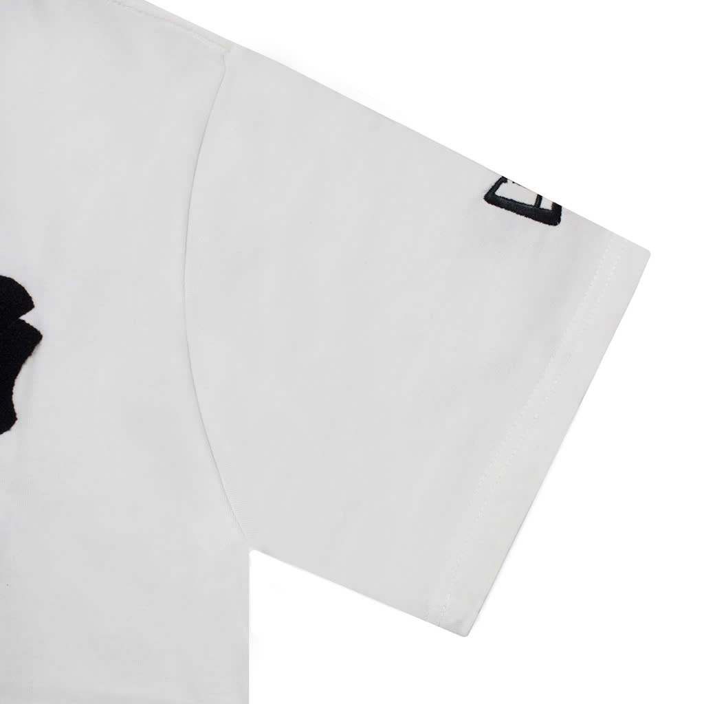 Áo Thun New Era Thêu Xù Big Logo NY - Trắng