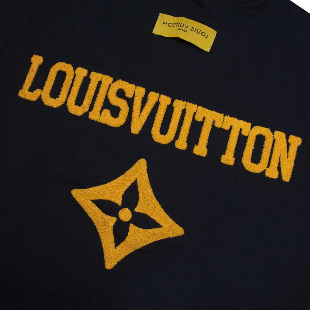 Áo Thun Louis Vuitton Thêu Xù Original - Xanh