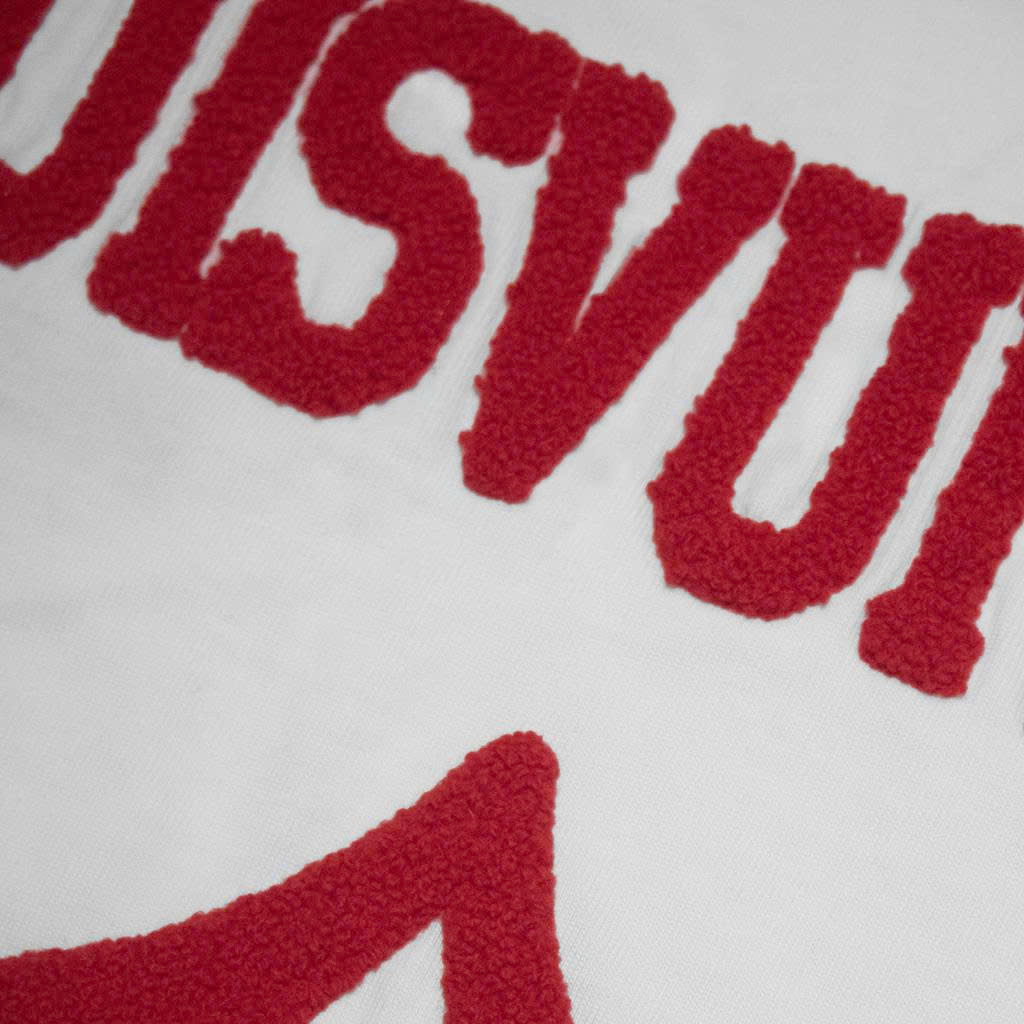 Áo Thun Louis Vuitton Thêu Xù Original - Trắng