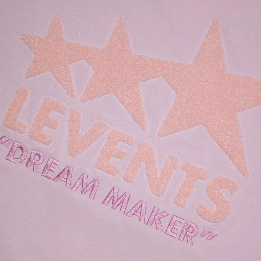 Áo Thun Levents Dream Maker Thêu Xù - Hồng