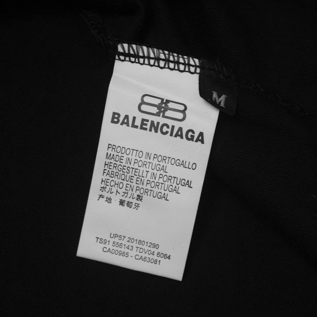 Áo Thun Balenciaga Thêu Da Mặt Sau