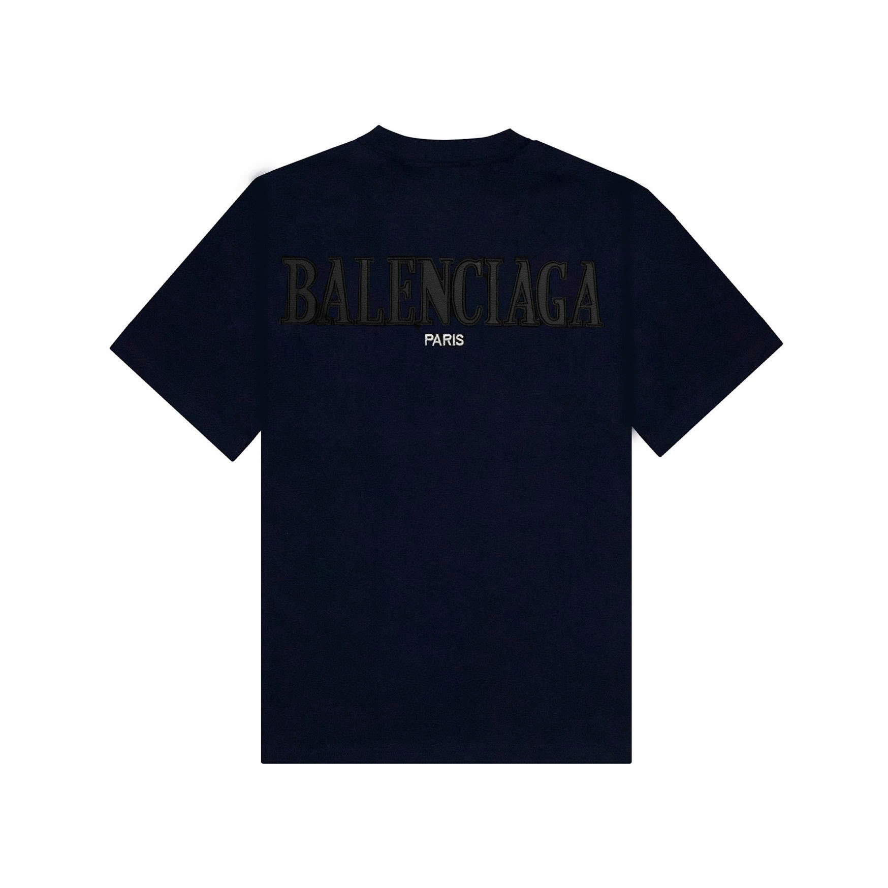 Áo Thun Balenciaga Thêu Da Mặt Sau
