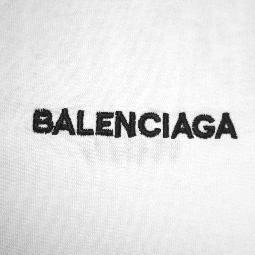 Áo Thun Balenciaga Thêu Da Mặt Sau
