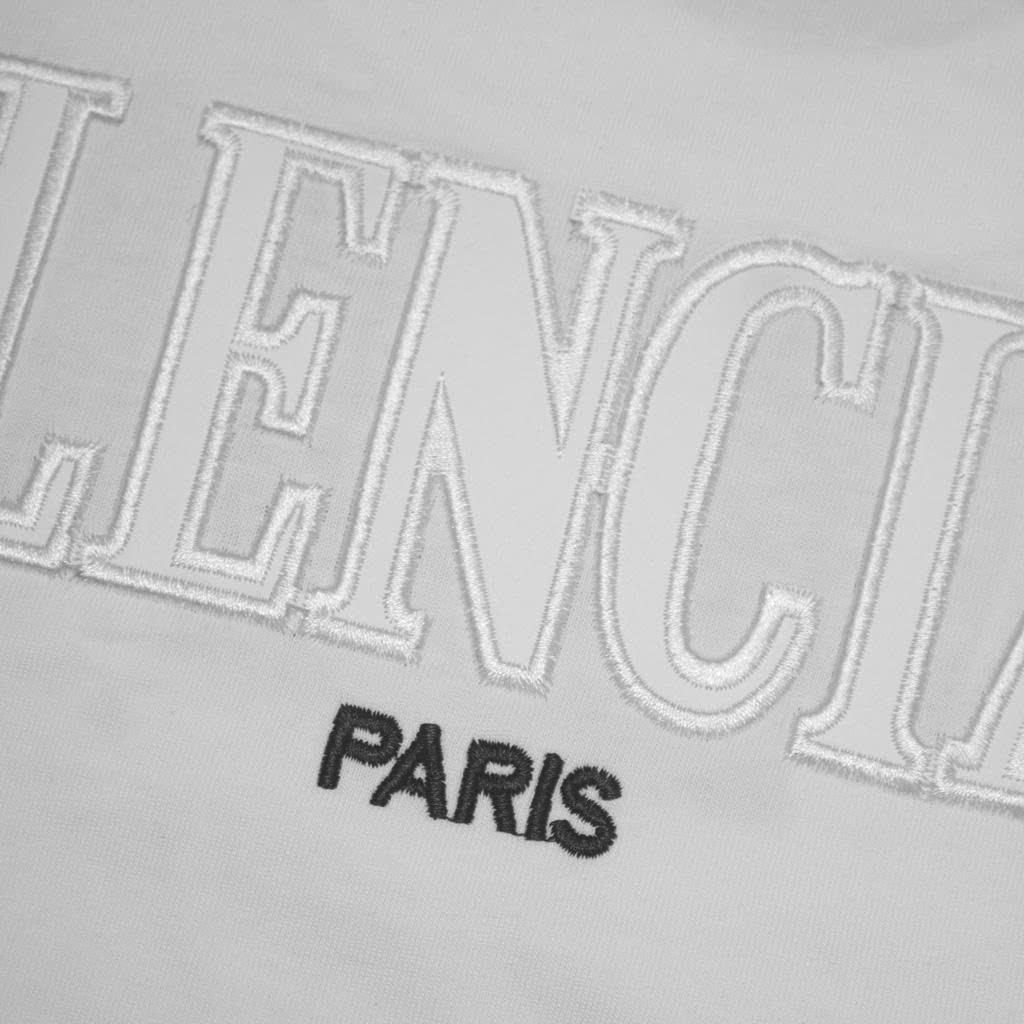 Áo Thun Balenciaga Thêu Da Mặt Sau