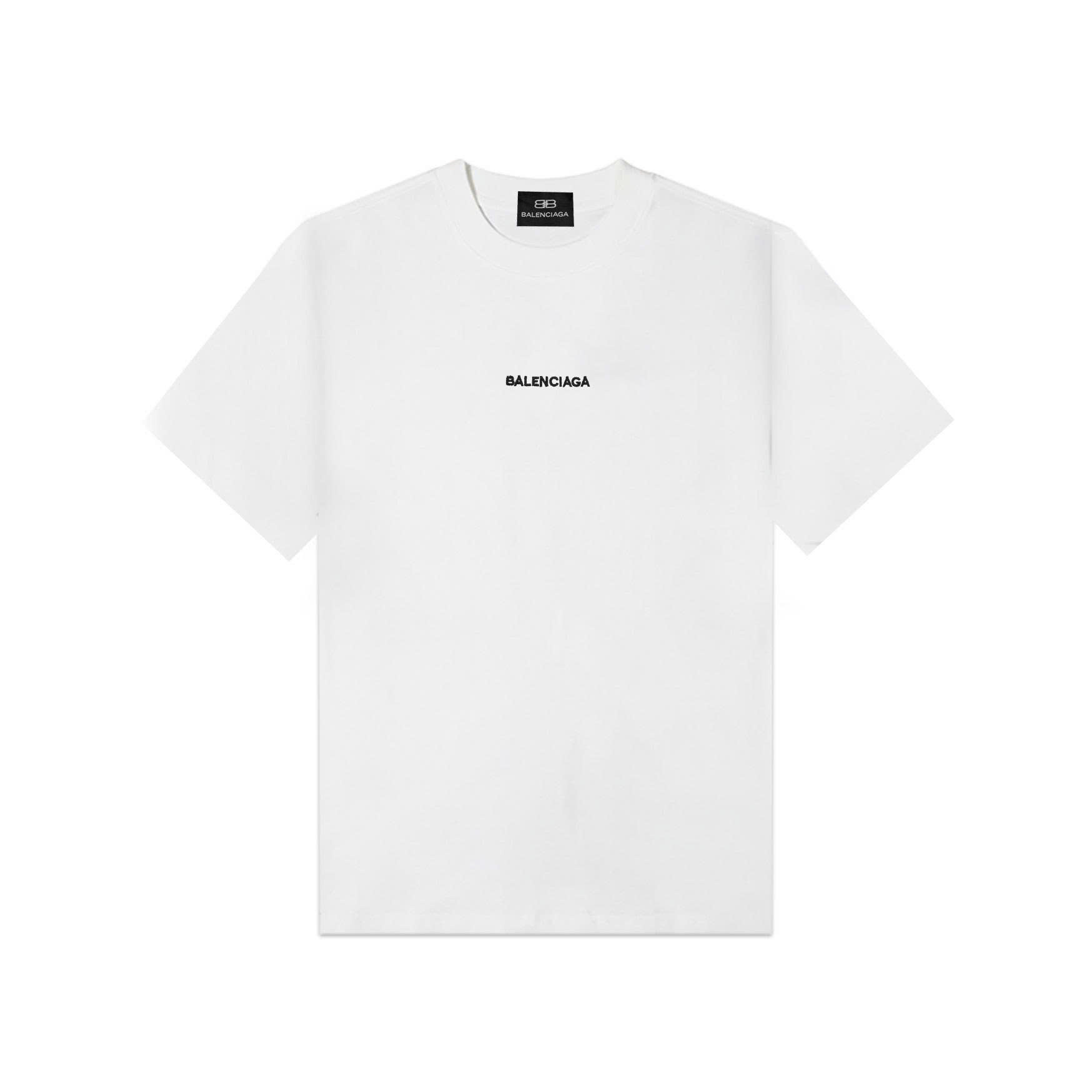 Áo Thun Balenciaga Thêu Da Mặt Sau