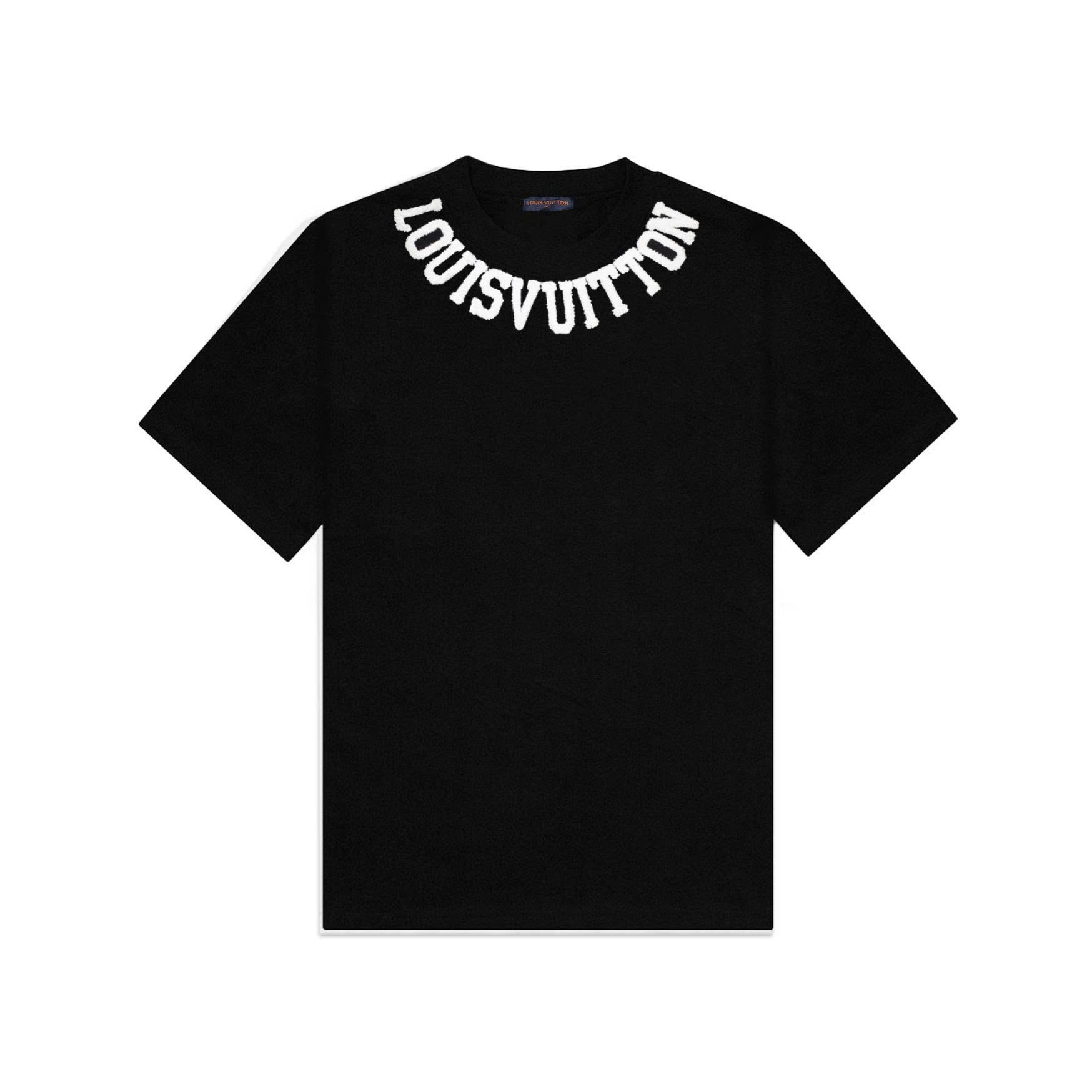 Áo Thun Louis Vuitton Cổ Thêu Xù