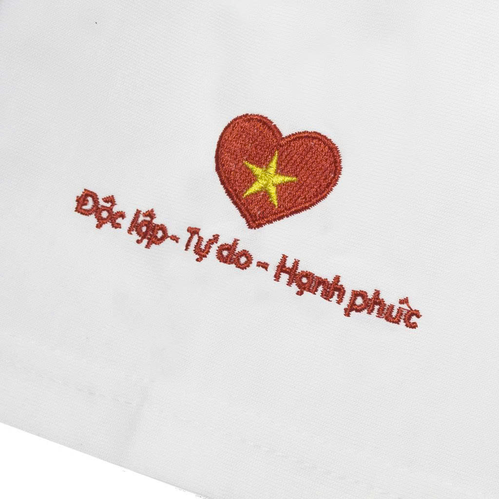 Áo Thun Thêu Hoa Văn Chim Lạc
