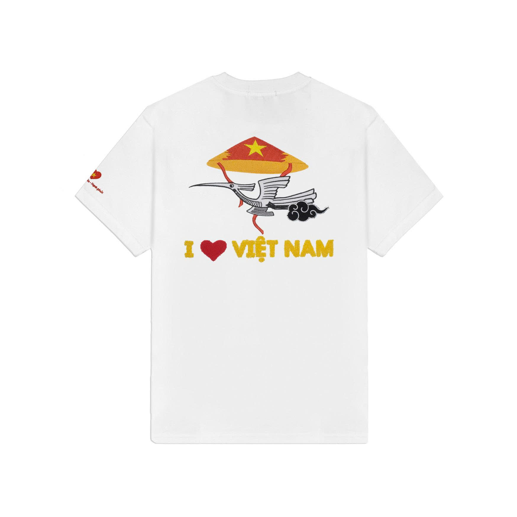 Áo Thun Thêu Hoa Văn Chim Lạc