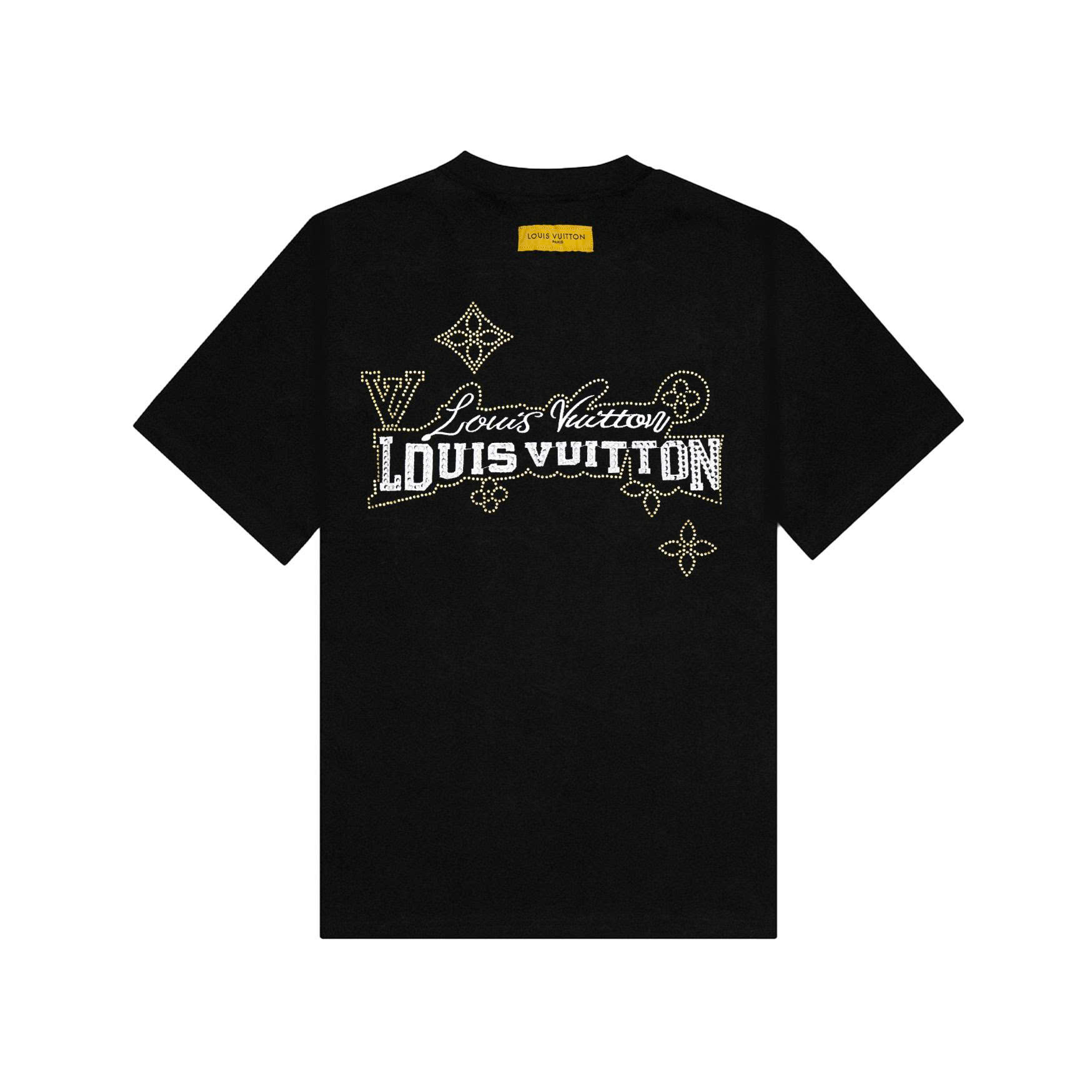 Áo Thun Louis Vuitton Họa Tiết Đính Đá