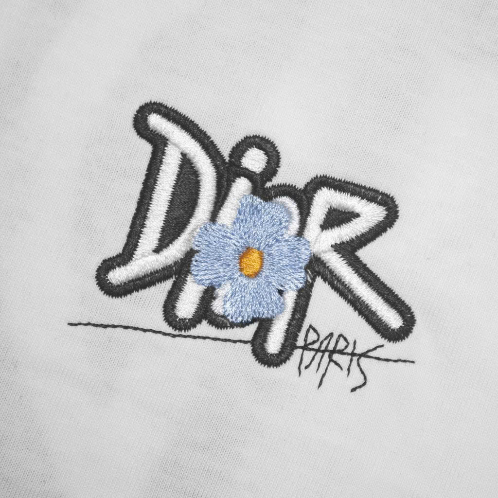 Áo Thun Dior Paris Thêu Xù