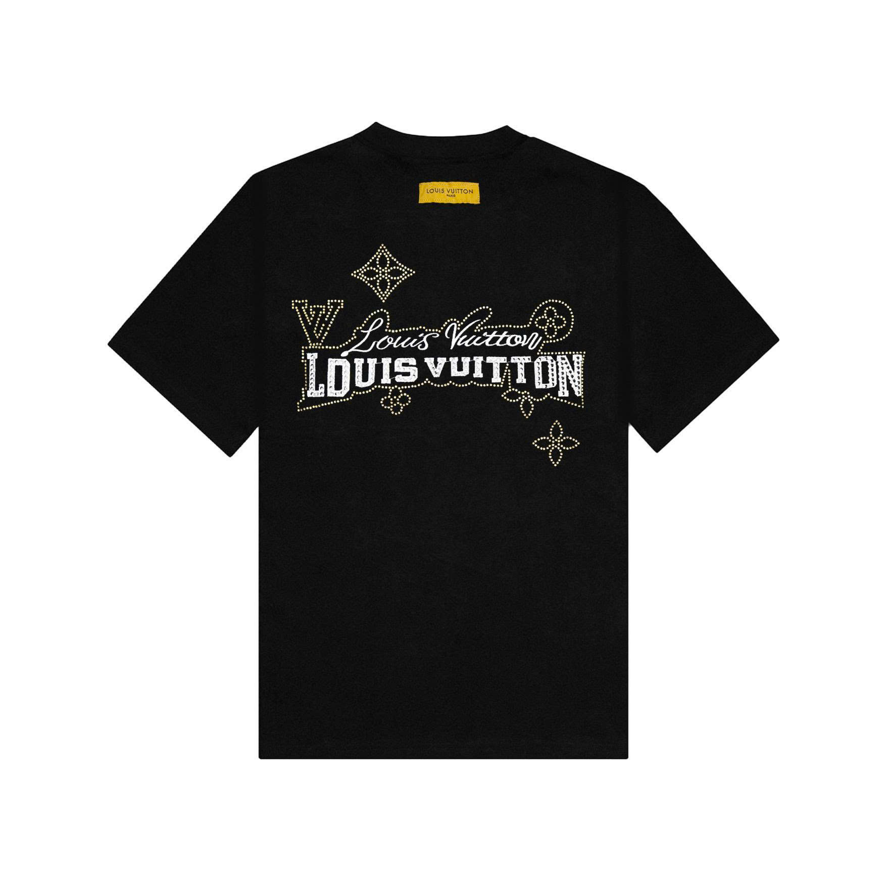 Áo Thun Louis Vuitton Họa Tiết Đính Đá