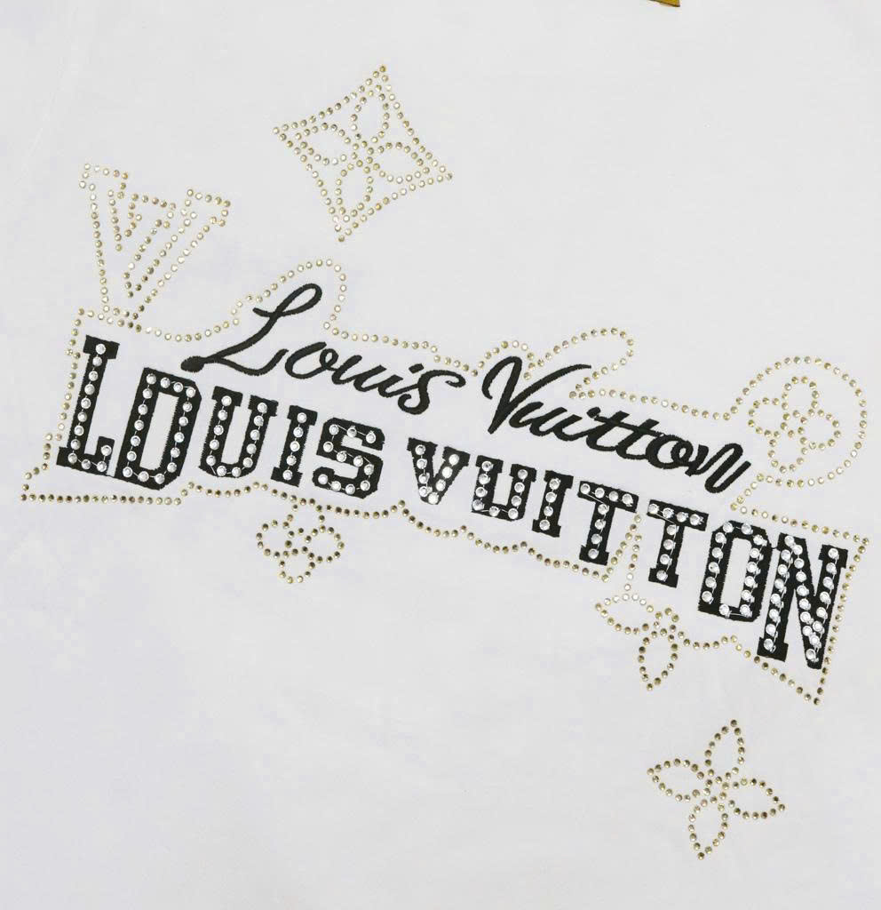 Áo Thun Louis Vuitton Họa Tiết Đính Đá