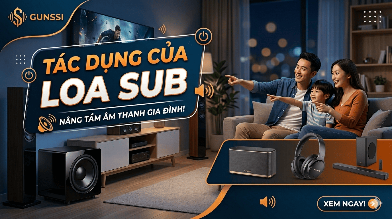 Loa Sub Có Tác Dụng Gì Cho Dàn Âm Thanh Gia Đình? Bí Quyết Để 