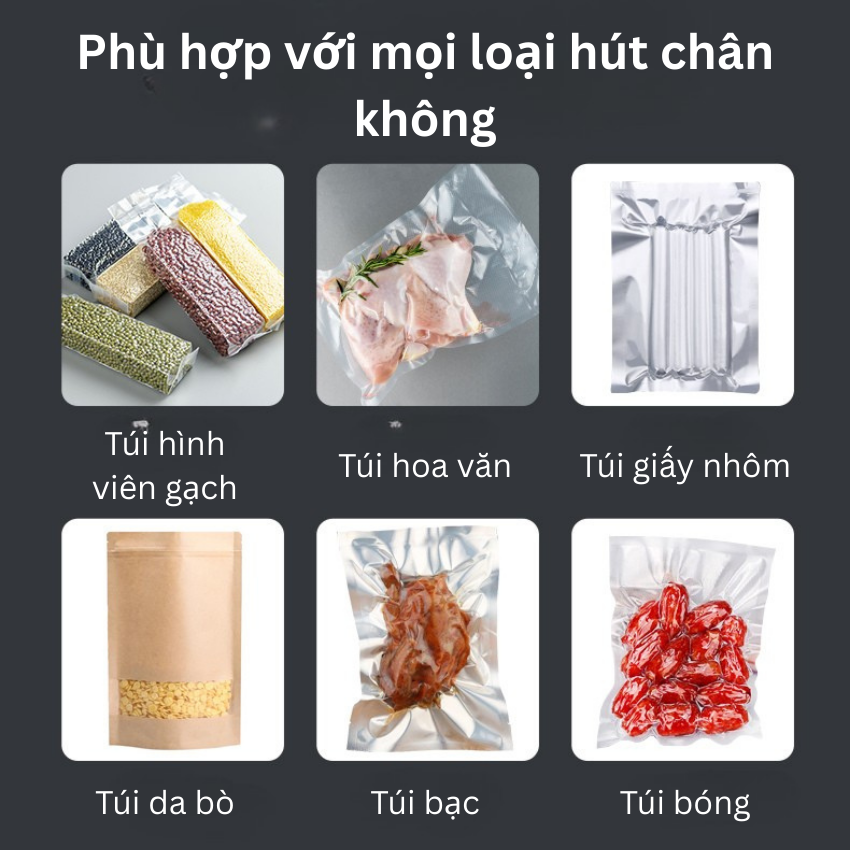 Máy hút chân không GUNSSI – máy đóng gói thực phẩm để bàn, công suất mạnh, dễ sử dụng