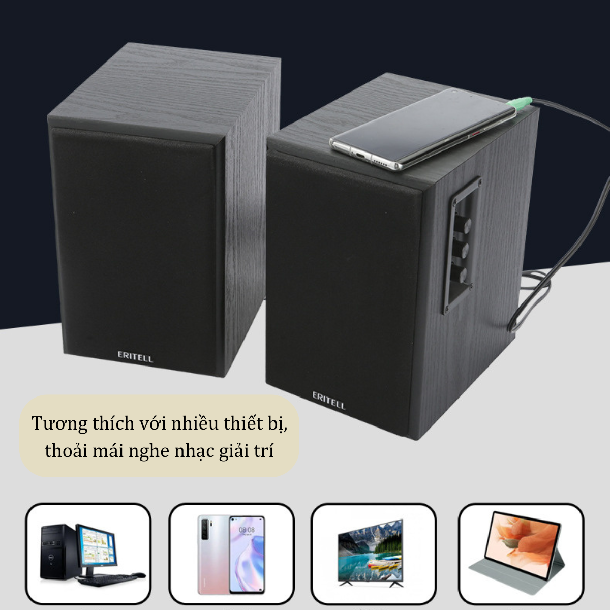 Bộ Loa Vi Tính Bluetooth ERITELL  60W 2.0