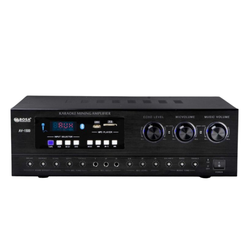 Amply Gunssi AV-1500-công suất lớn-âm thanh chuyên nghiệp-kết nối được nhiều cổng quang